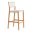 Tabouret de bar Mizuya blanc