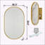 Armoire de salle de bain polyvalente avec cadre en métal avec miroir et tablettes réglables pour le rangement-381697309