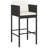 Garden Bar Set 3 Piece with Cushions Table and Chair Seat-2026685776