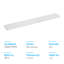 Dosseret de remplacement 36 pouces blanc quartz
