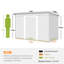 Biruk 9 ft. W x 4 ft. D Galvanised Steel Pent Garden Shed