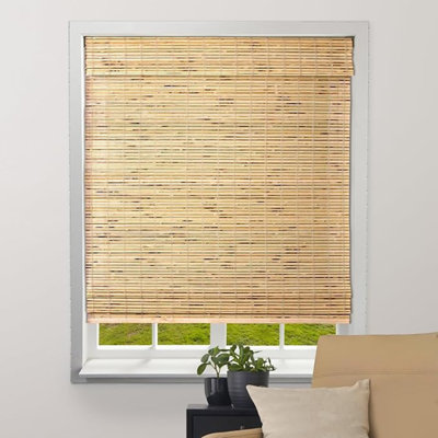 ARLO BLINDS Petite Rustique Sheer Bamboo Roman Shades