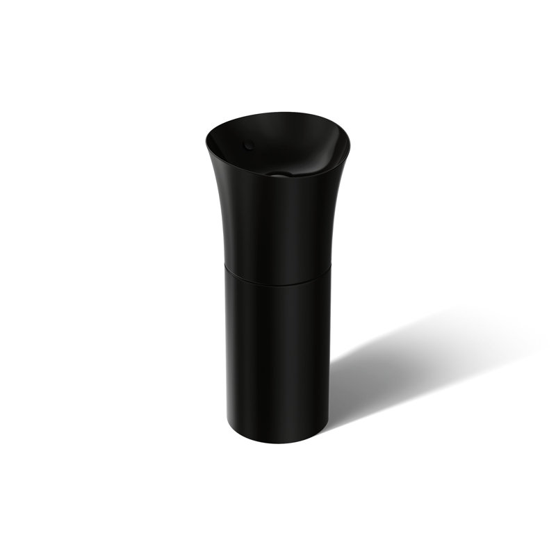 Veil® Pedestal Lavatory, Black Black™