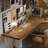 Brown+Clear Rectangular Solid Wood+Acrylic desk-1150473183-1150473182