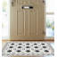 Jodie Black/White Indoor/Outdoor Kitchen Mat-320866292
