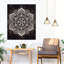 Impression sur toile noir et blanc Mandala-1381979269