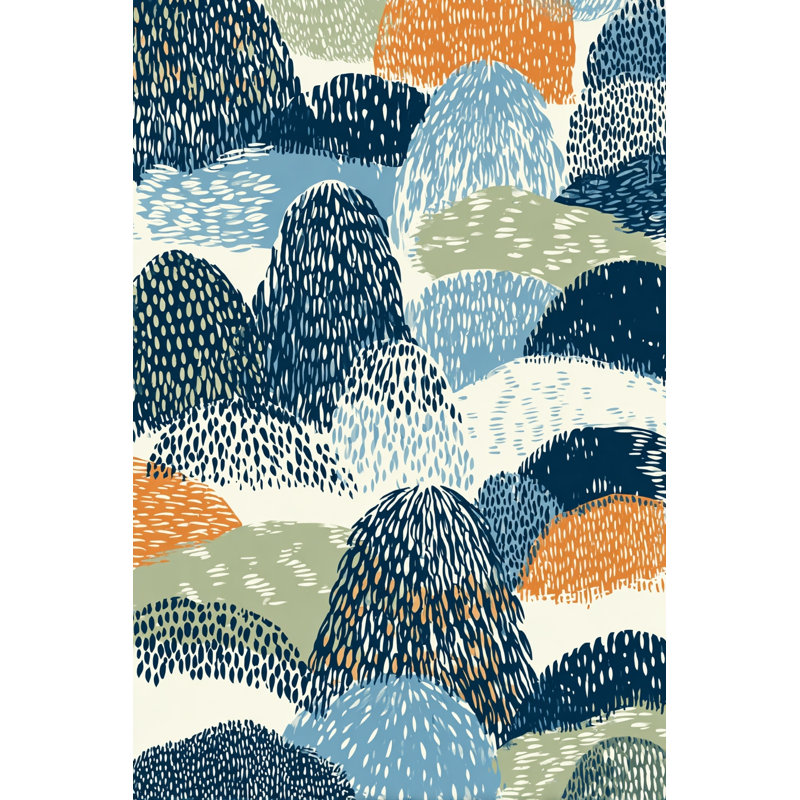 Art mural sur toile Coastal Meadow Dots, H 40 po x l 30 po x P 1,5 po