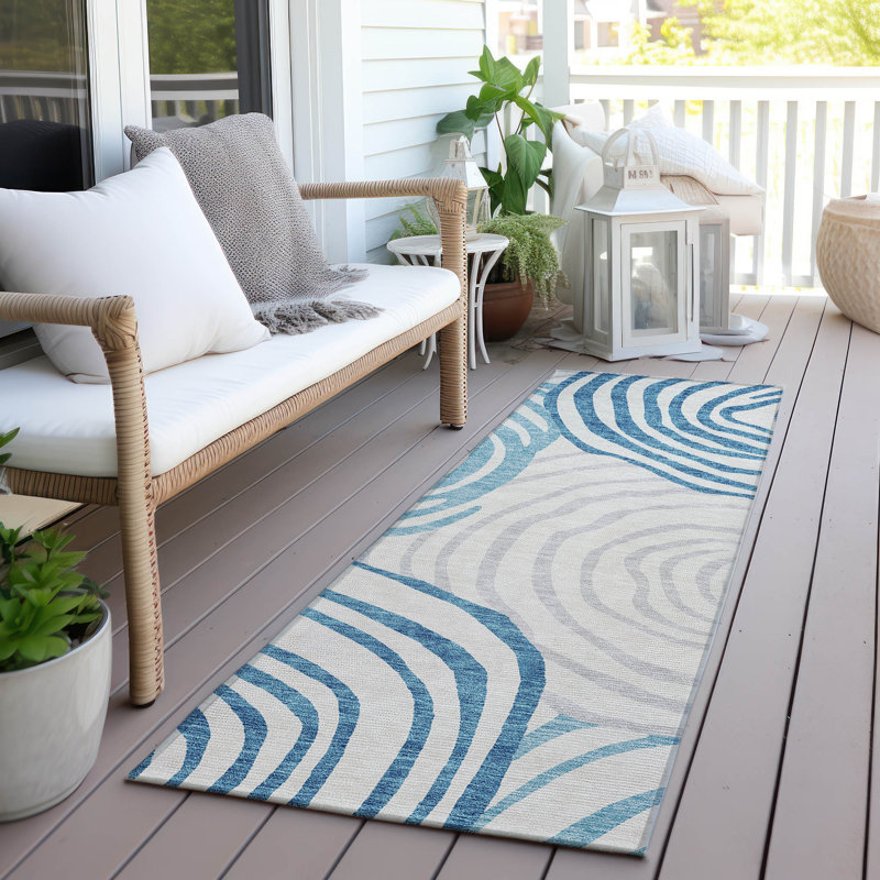 Leis Abstract Indoor Rug, Runner 2'3" x 7'6"