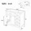36" Bathroom Vanity without Sink, Cabinet Base Only, Bathroom Cabinet with Drawers, Solid Frame and MDF Board-116026952-116026955