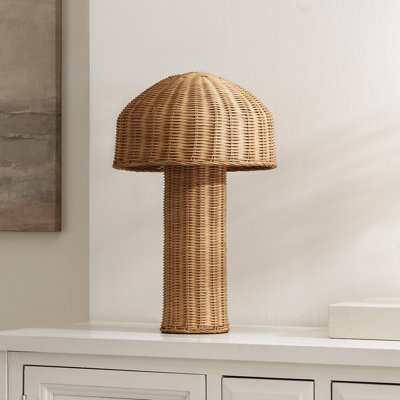Lampe de table en osier / rotin Pearson