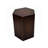 Geometric Metal End Table