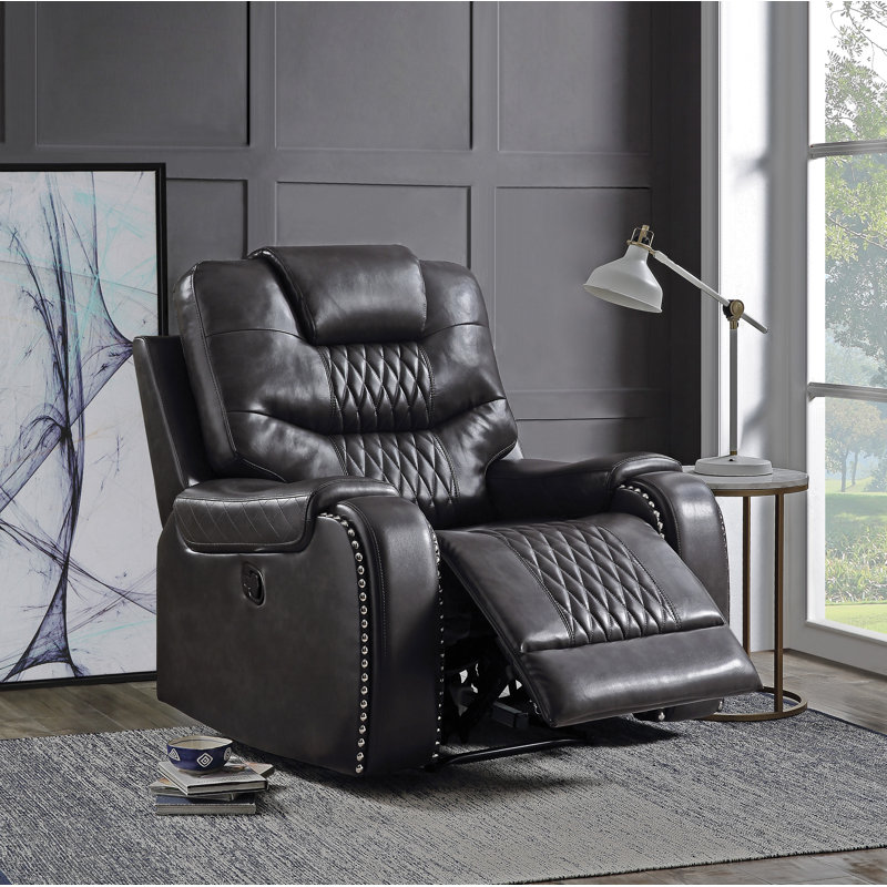 Fauteuil inclinable Horing, Magnétite, Manuel