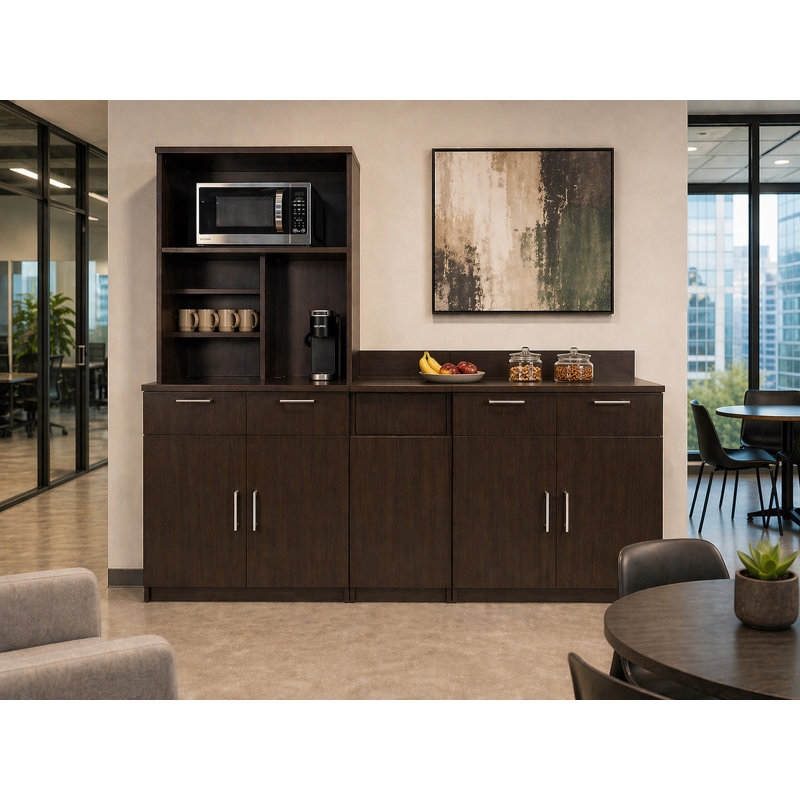 Armoire de base H 75 po x l 90 po x p 24 po, Espresso