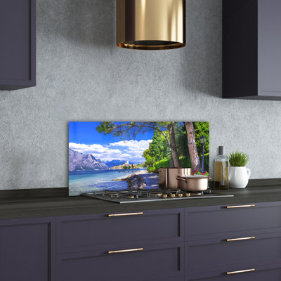 Nasura 50cm W x 100cm L Glass Peel and Stick Panel