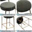 De 2 tabourets de bar en similicuir avec siège de 29,13 pouces, pieds dorés, repose-pieds confortable, patins antidérapants pour une stabilité, un assemblage facile et un assemblage intérieur de 29 po de hauteur