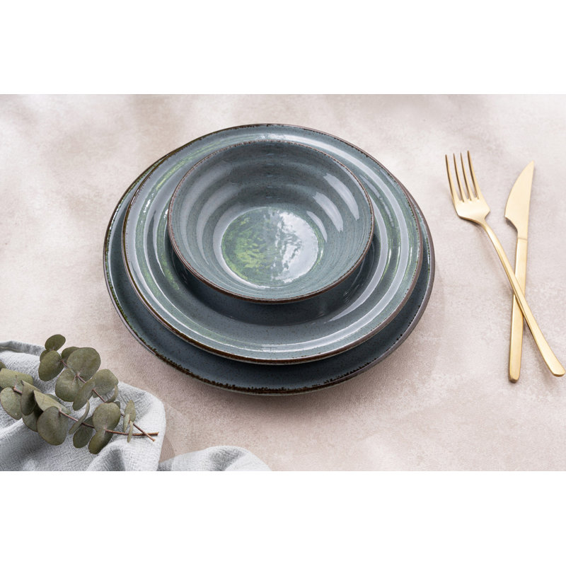 Gutierres 24 Piece Porcelain China Dinnerware Set - Service for 6