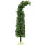 Mince arbre de Noël artificiel avec plateau pliable, 400 branches et base en métal