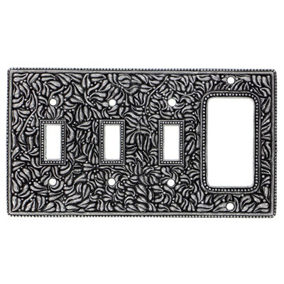 San Michele 4-Gang Toggle Light Switch / Rocker Combination Wall Plate