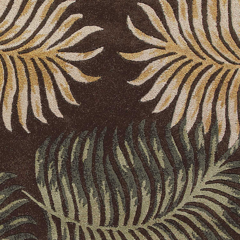 Tapis espresso en laine 5 pi x 8 pi