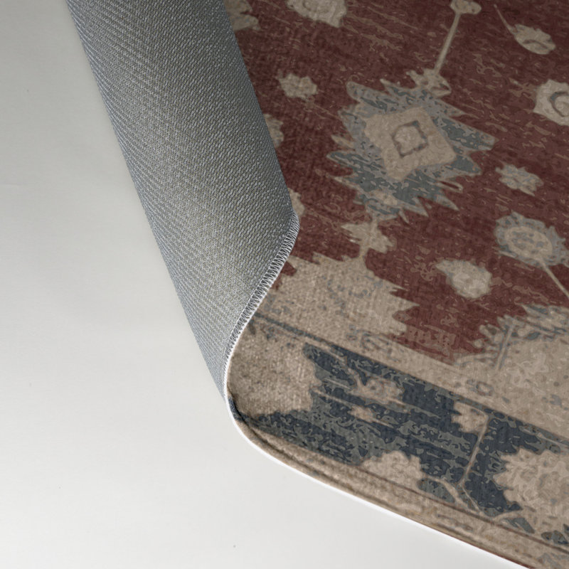 Tapis intérieur et extérieur brun Overdyed, Rectangle 5 pi x 7 pi