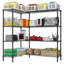 5-Tier Steel Height -Adjustable Storage Rack Heavy Duty Shelving Unit-1899585351-1899585349