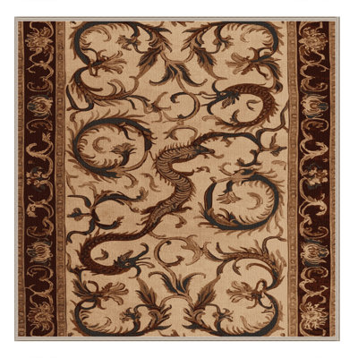 Tapis beige français lavable à la machine