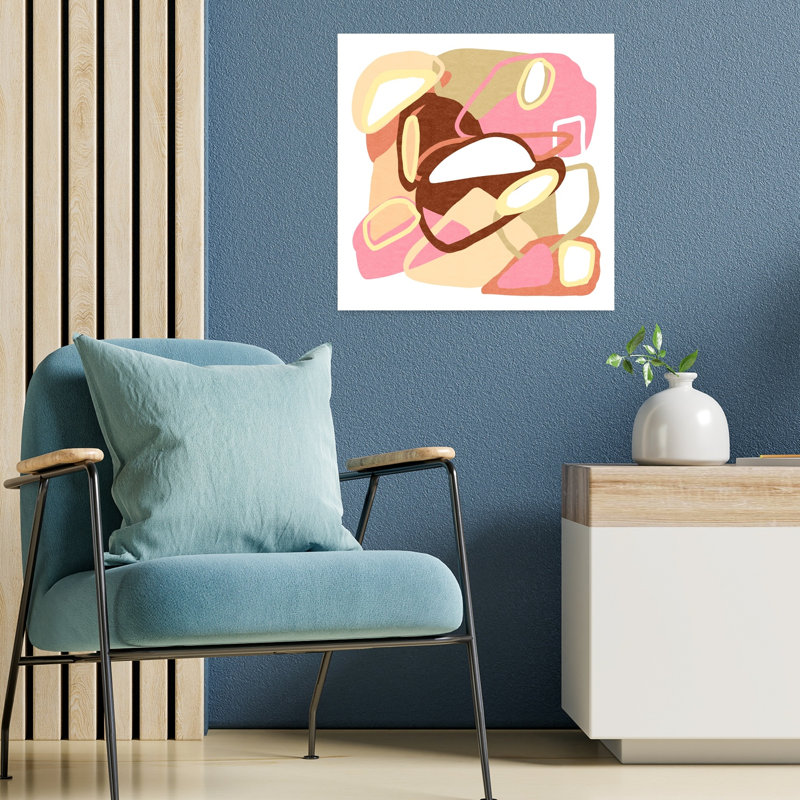 Art contemporain contemporain abstrait, H 18 po x l 18 po