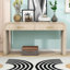Console Matcha Retro Silhouette avec deux tiroirs pour l'entrée ou le salon-596743915