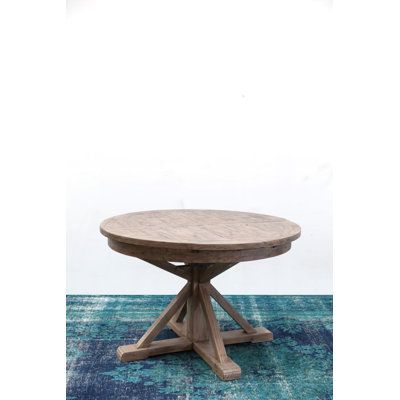Centerville Extendable Pine Round Solid Wood Dining Table