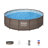 Bestway Power Steel Round Above Ground Outdoor Swimming Pool Set with Filter Pump and Cover-94909618-94909617