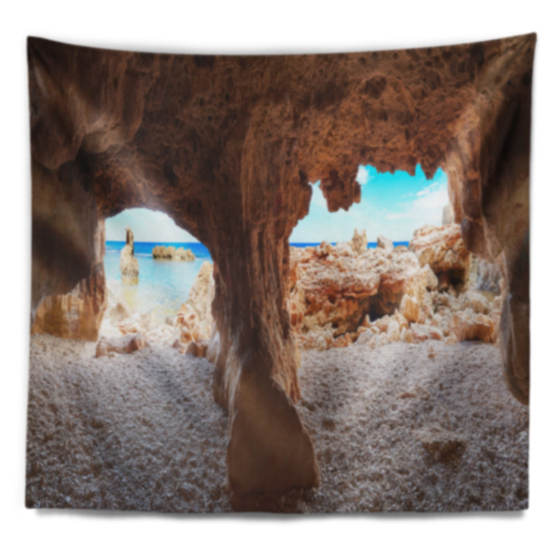 Paysage, tapisserie de Denia Las Rotas, H 68 po x l 80 po