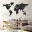 Mappa del Mondo - Gold - Rectangle Print on MDF-656420353-656420354