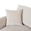 Canapé modulaire en chenille 3 pièces 107 po avec méridienne courbée et 3 coussins décoratifs 107 po-1160501344