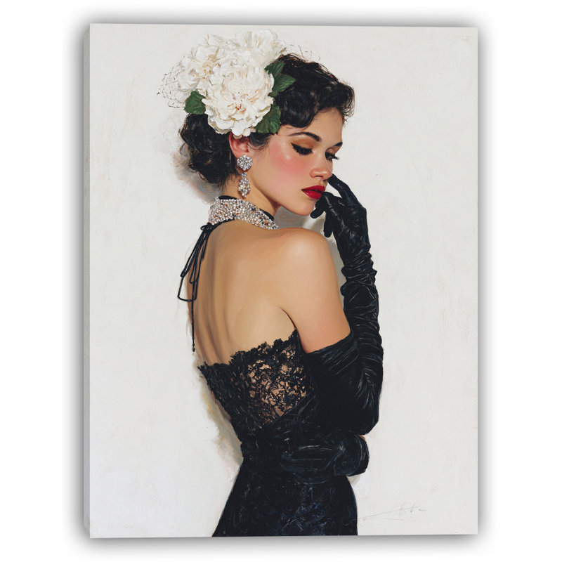 Art mural sur toile Blooming Elegance, H 24 po x l 16 po