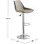Chaise de salle à manger avec tabourets de bar réglables en cuir de polyuréthane et chrome-152283454-152283452