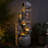  45" 5-Tier Cascading Stacked Stones & Clay Pot Weather Resistant Outdoor Water Fountain with LED Lights Grey-104101271