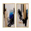 «Blue Minimalist Abstract II», 2 pièces sur toile-221956680-221956682