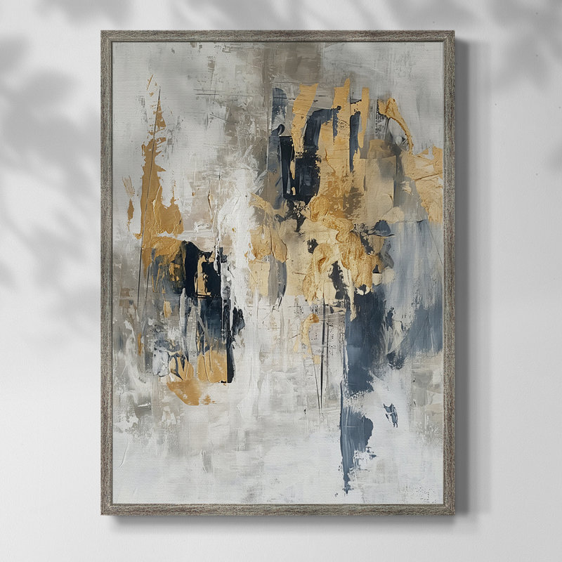 ABSTRACT Series CDXCII, reproduction encadrée - bois massif, H 30 po x l 24 po