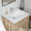 Lavabo de meuble-lavabo en porcelaine vitrifiée blanc l 25 po x P 22 po Dayton de Dayton (lavabo seulement, sans meuble-lavabo)