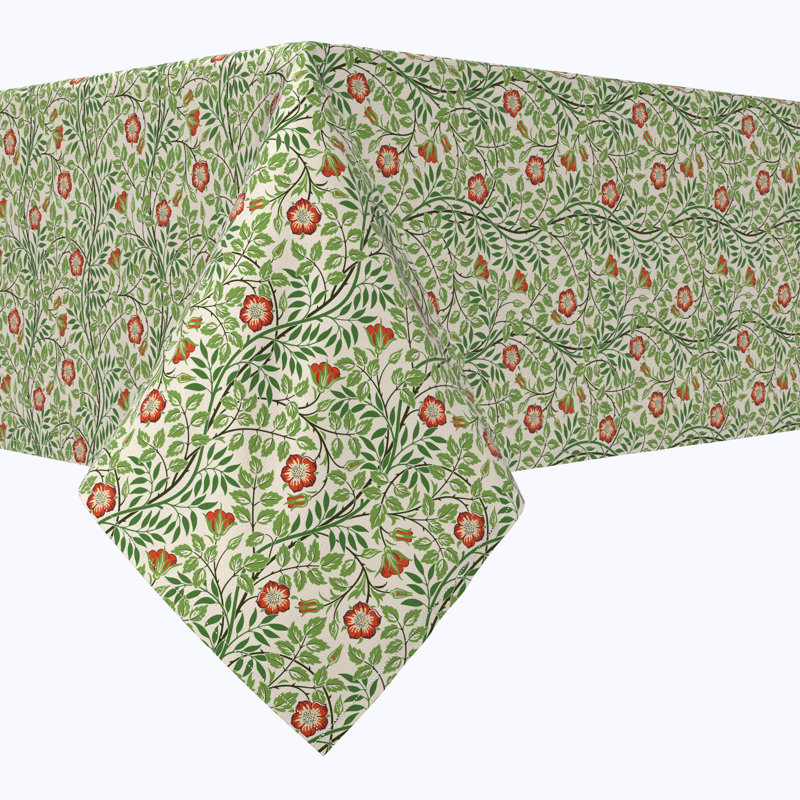Floral 74 Cotton Tablecloths, 84" x 52"