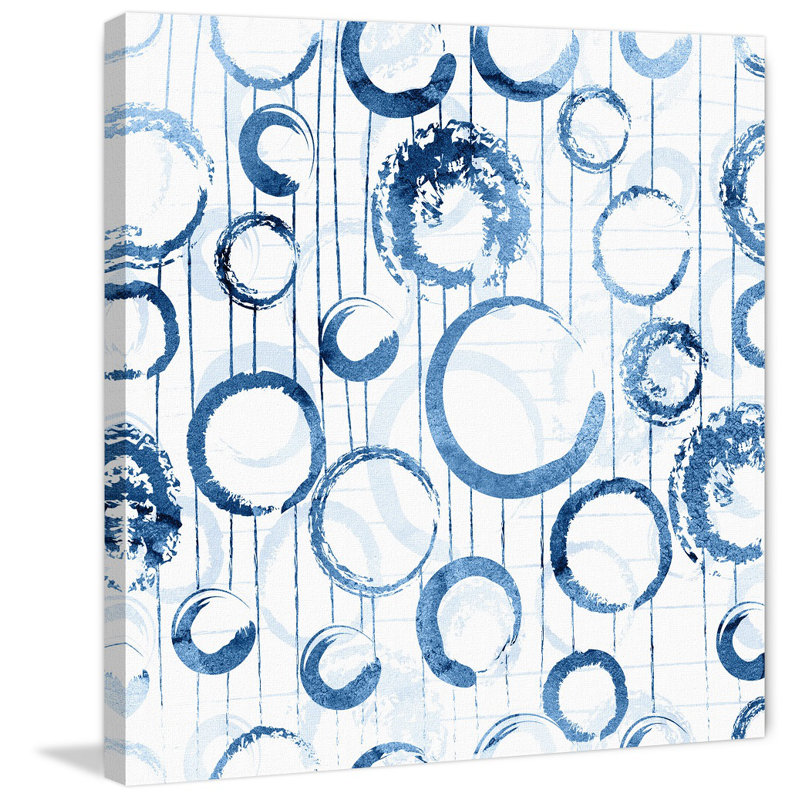 «Rains Circles», reproduction d'art sur toile tendue, H 32 po x l 32 po x P 1,5 po