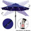 Tayhlor 108'' Lighted Market Umbrella-1408342423