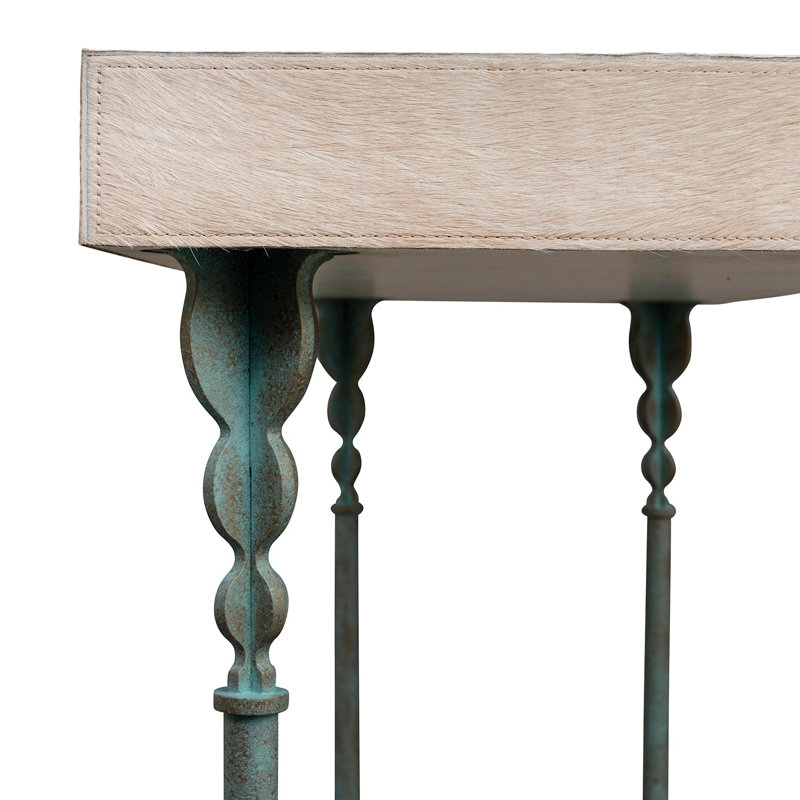 Nguni Console Table, 31.5" H x 48" W x 18" W, Oxidized