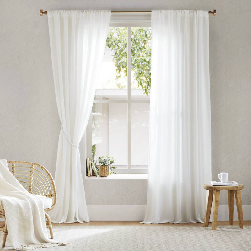 2 paires de rideaux d'intimité avec passe-tringle 52X84, L 52,11 po x L 84,11 po