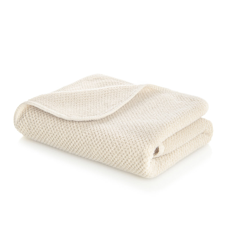 Bee Waffle Bath Towel, Anthracite, Bath Sheet 1-Pack