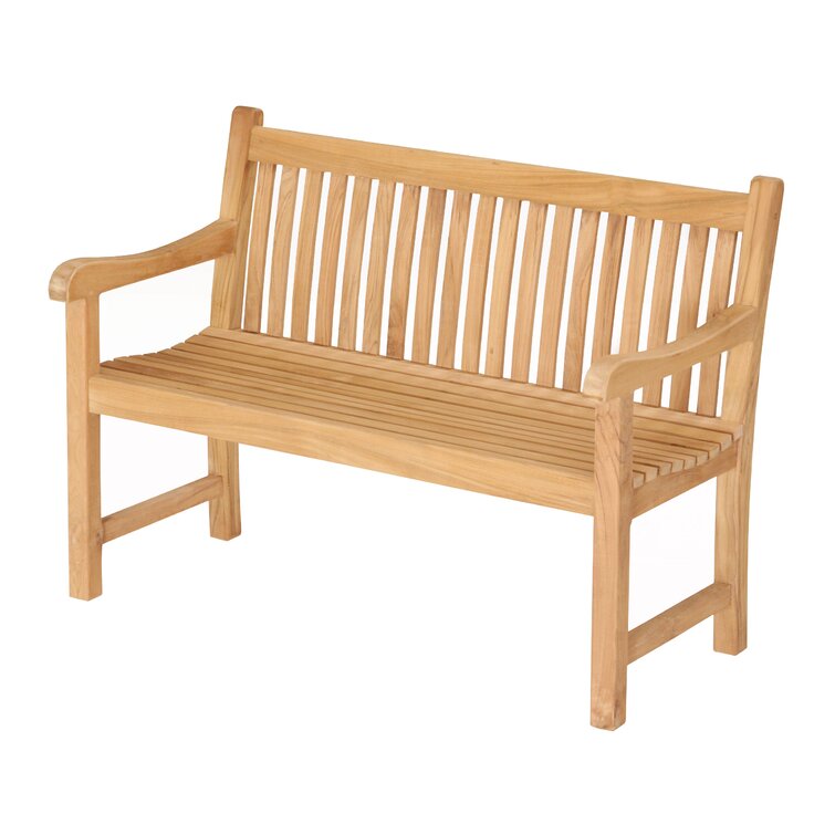 Highland Dunes Mathias 47'' Teak Outdoor Loveseat - Wayfair Canada