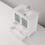 Meuble-lavabo blanc 30 po X P 18,25 po D, dessus en céramique blanche et ensemble de robinet-117970869-117970870