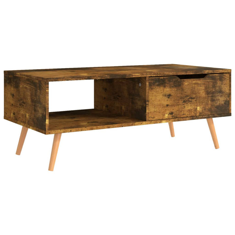 Table basse Table de bout de salon et canapé d'appoint en bois d'ingénierie, Brun