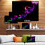 «Colorful Fractal Fire Design on Black», impression sur toile tendue-25565881