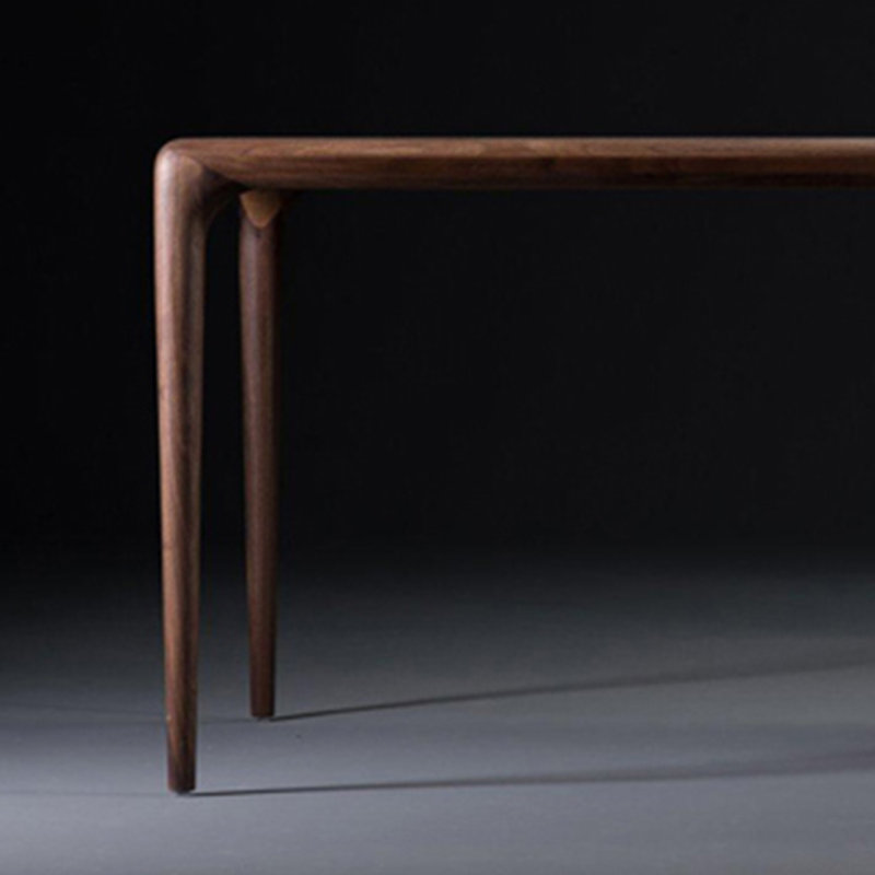 Walnut Solid Wood Dining Table, 31.49" W x 62.99" L